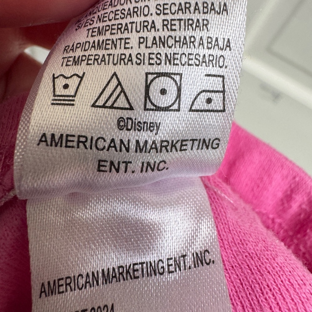 Disney 4T Girls Pink Pajama Shorts Bottoms for Kids - Picture 5 of 5